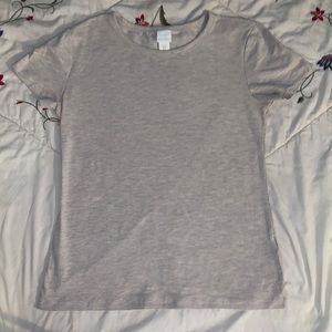 H&M Cream Short Sleeve Tee Medium Size